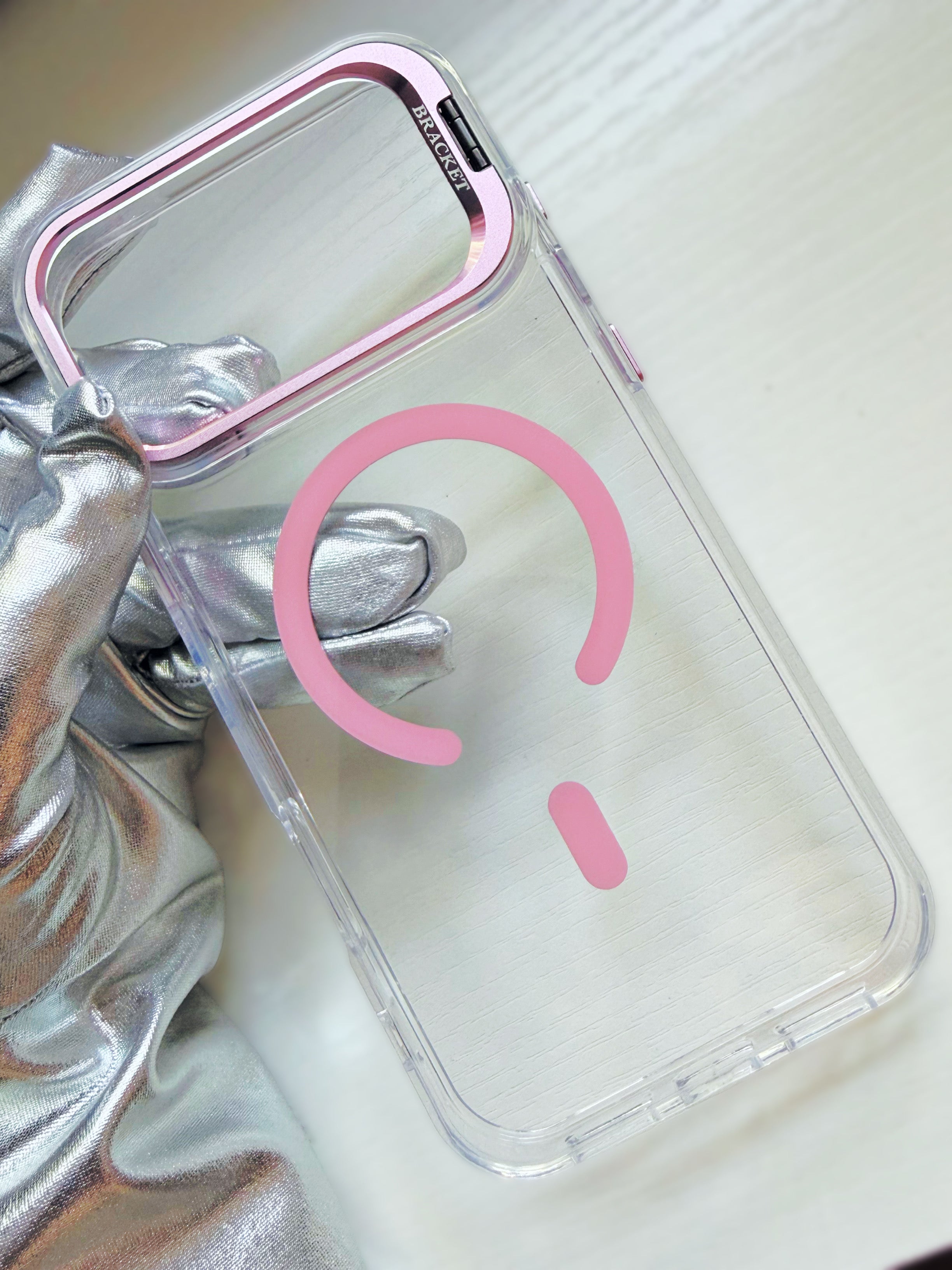 iPhone 17 Pro/Pro Max MagSafe Clear/Pink