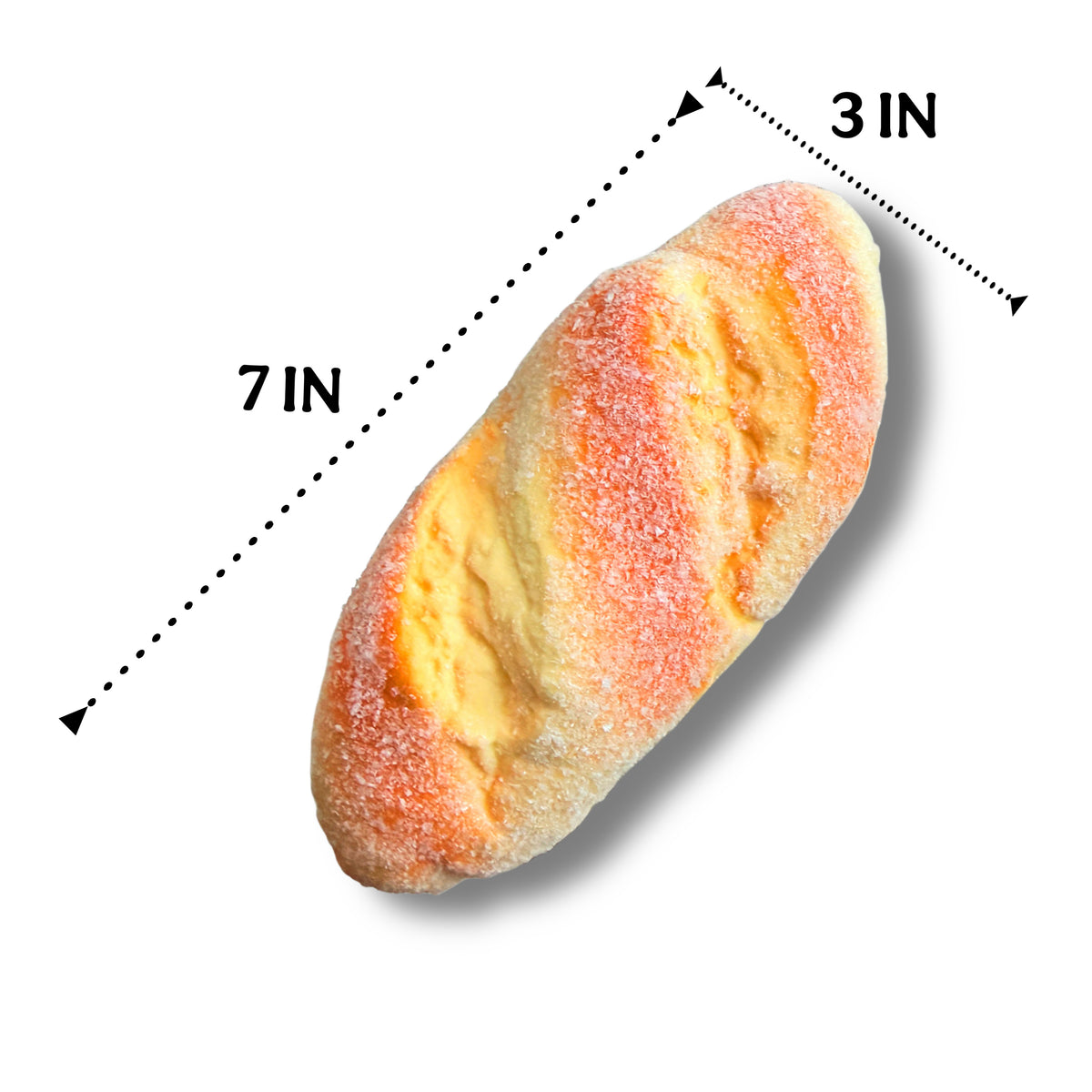 Bread Bun Squishy Scented with Coconut flakes realistic bread Squishy