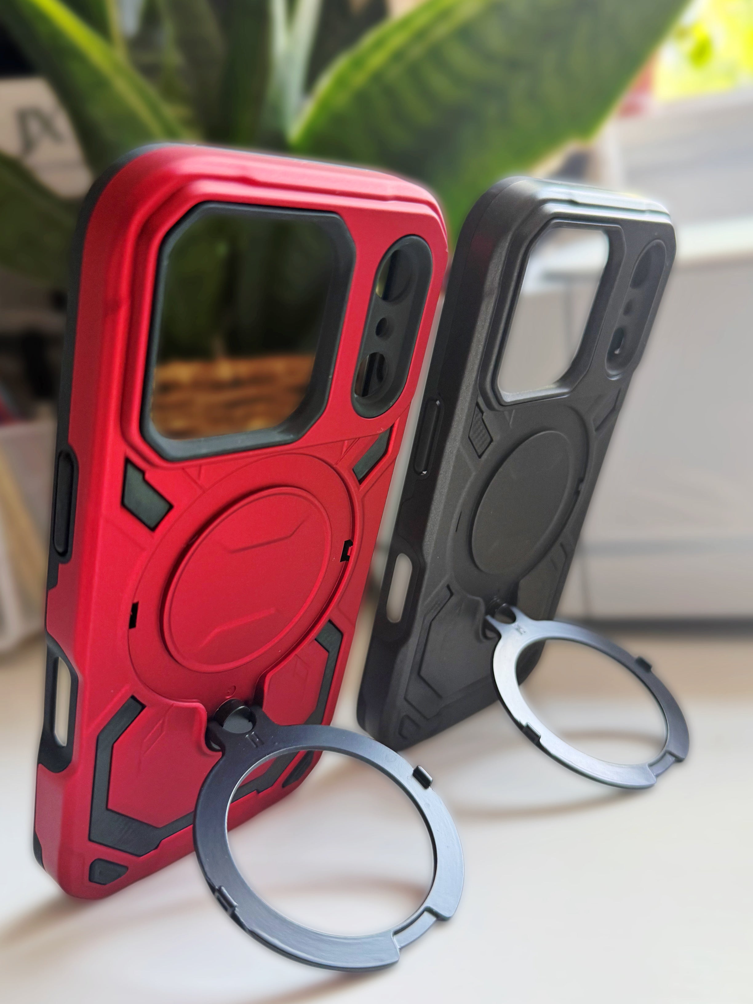 iPhone 17 Pro/Pro Max MagSafe Phone Case with Ring Kickstand