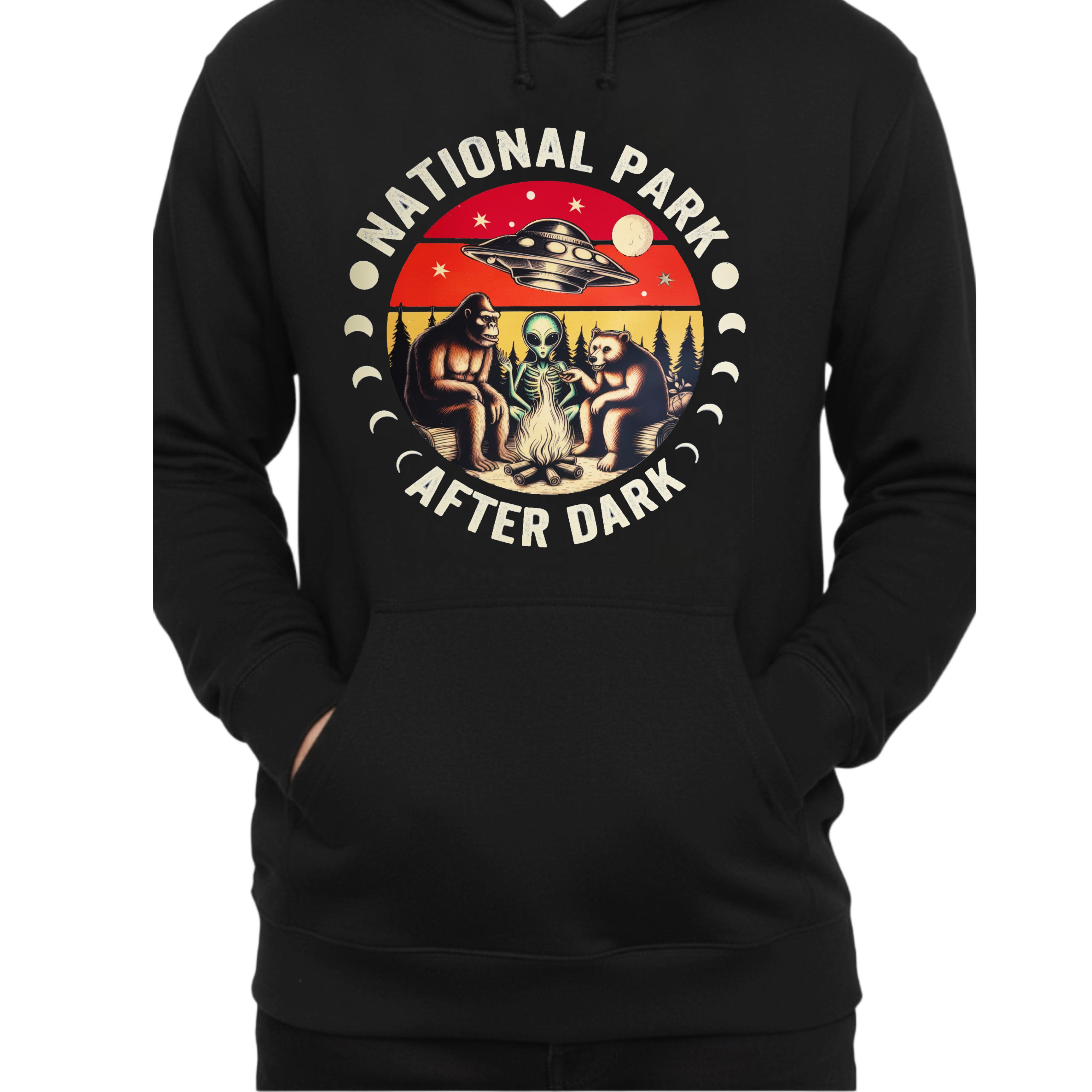 After Dark Encounters- Alien National Park Adult Hoodie