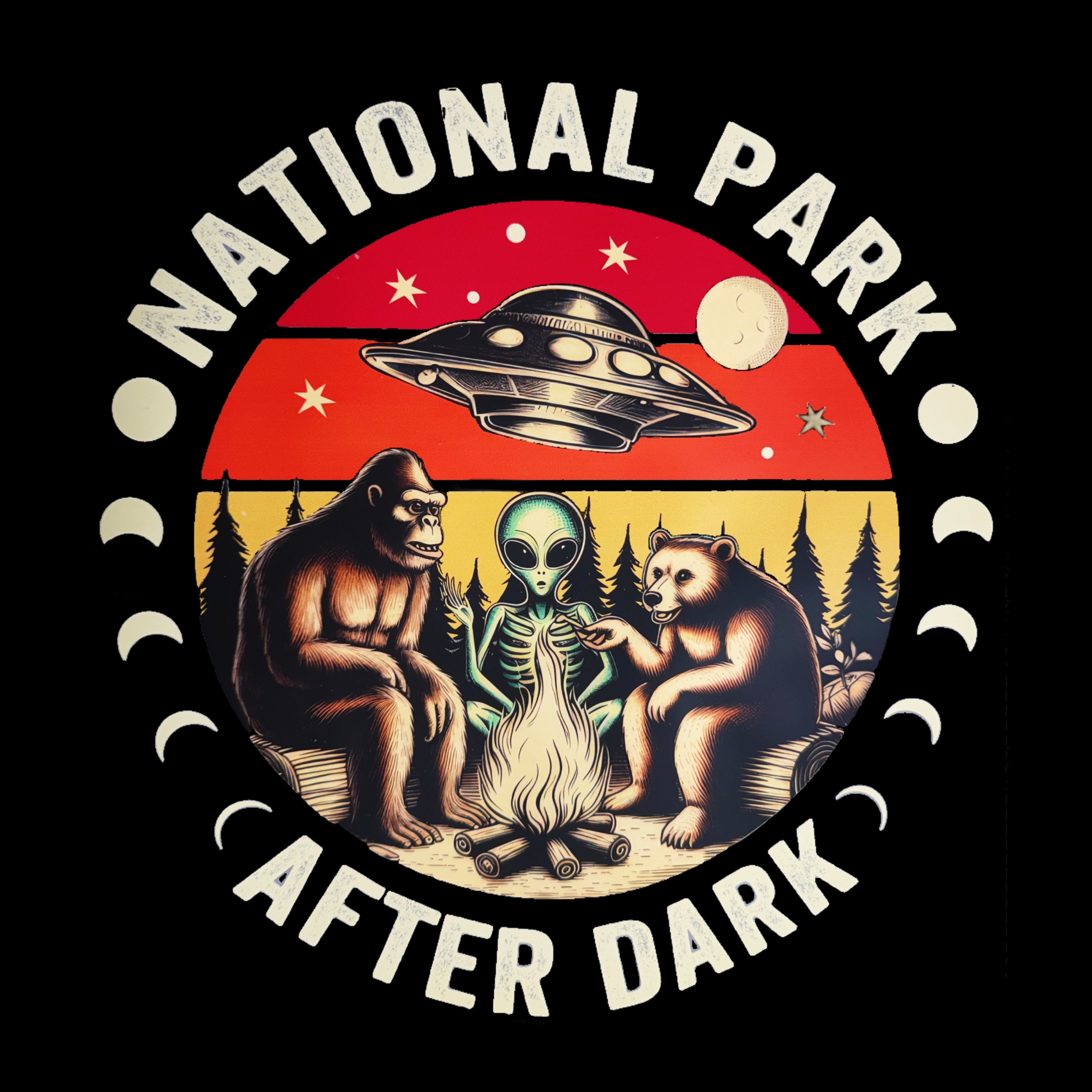 After Dark Encounters- Alien National Park Adult Hoodie