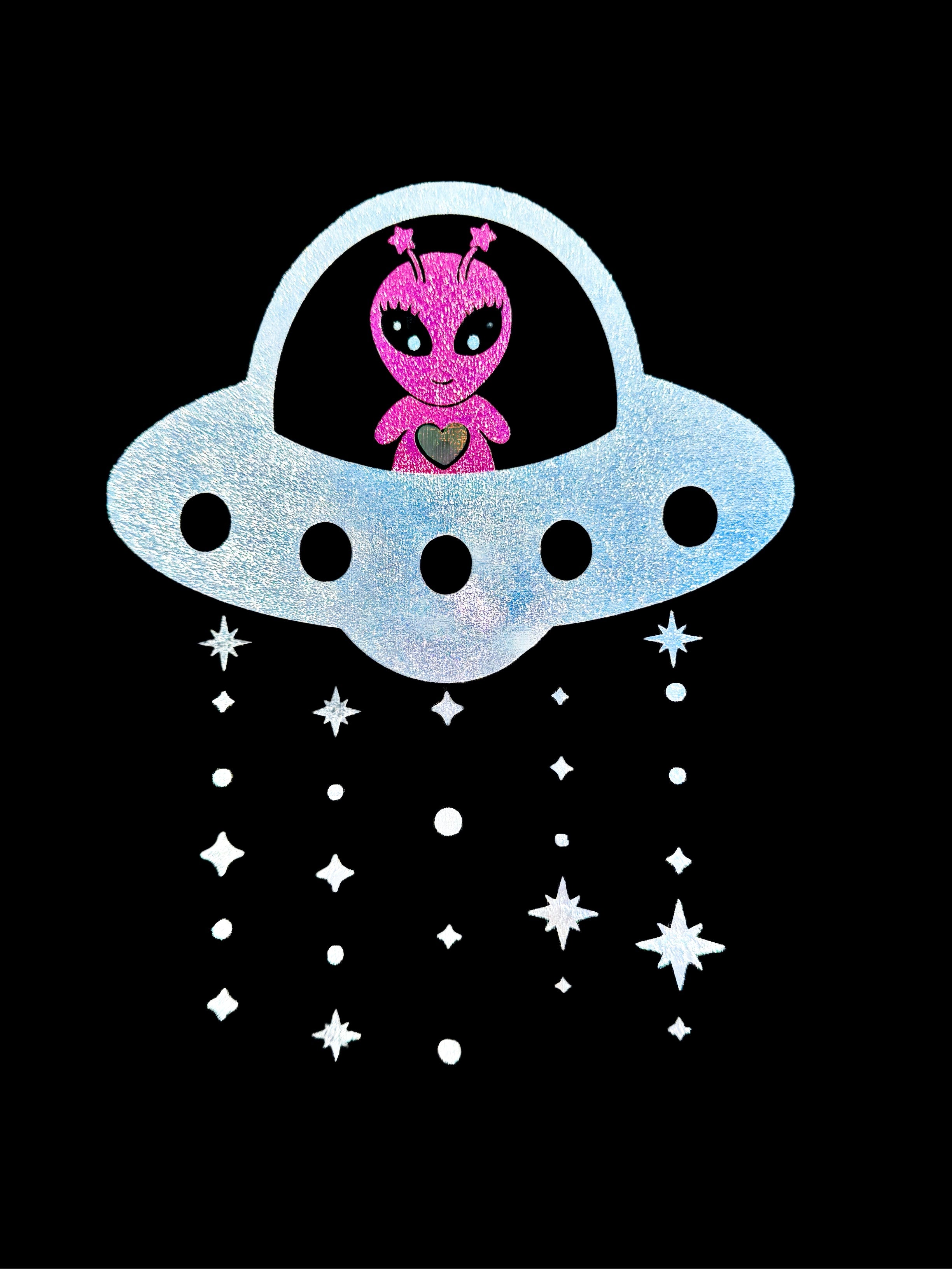 Kids Space Alien Girley T-Shirt
