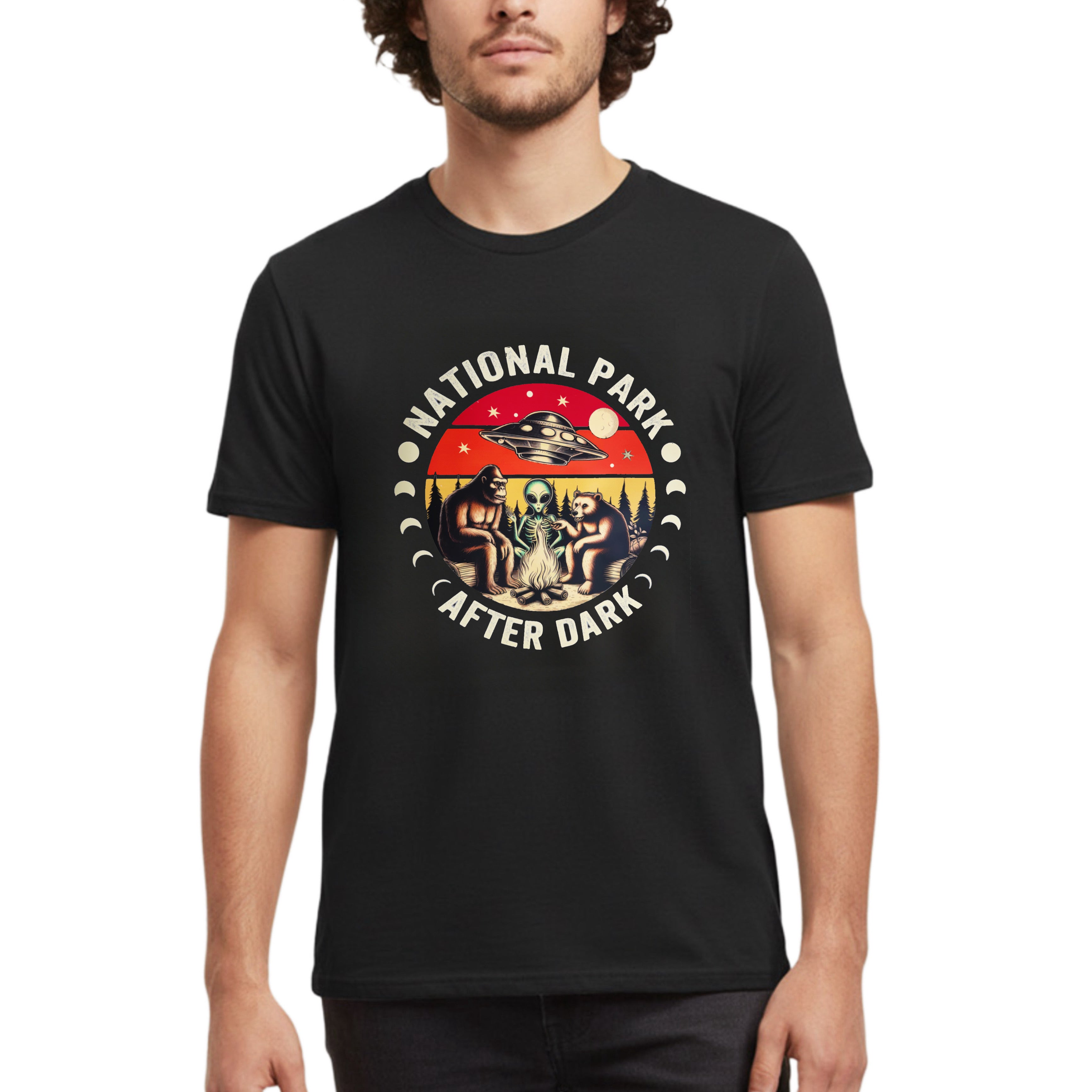 After Dark Encounters - Alien National Park Adult T- Shirt