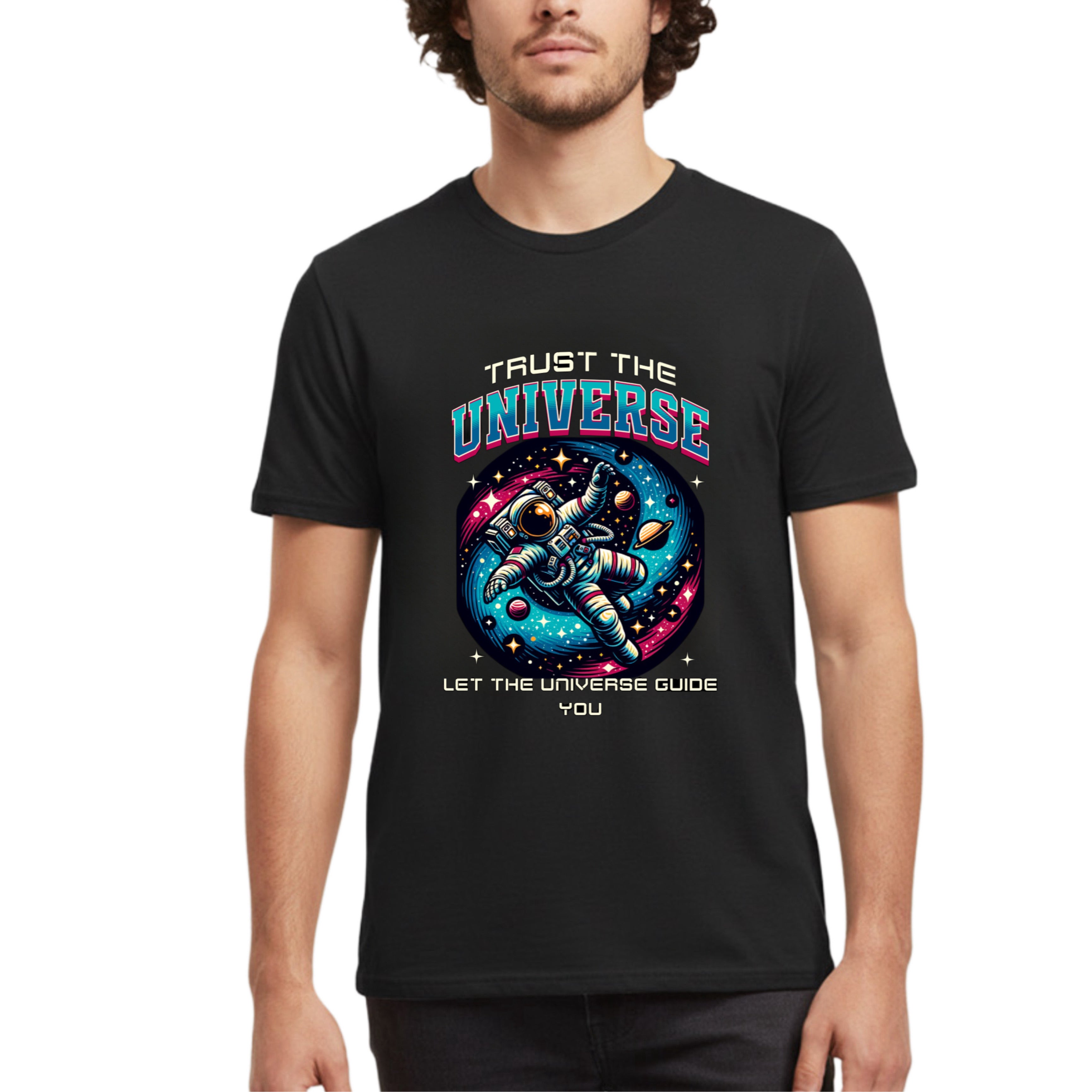 Cosmic Drift - Astronaut Space Aesthetic Adult T- Shirt