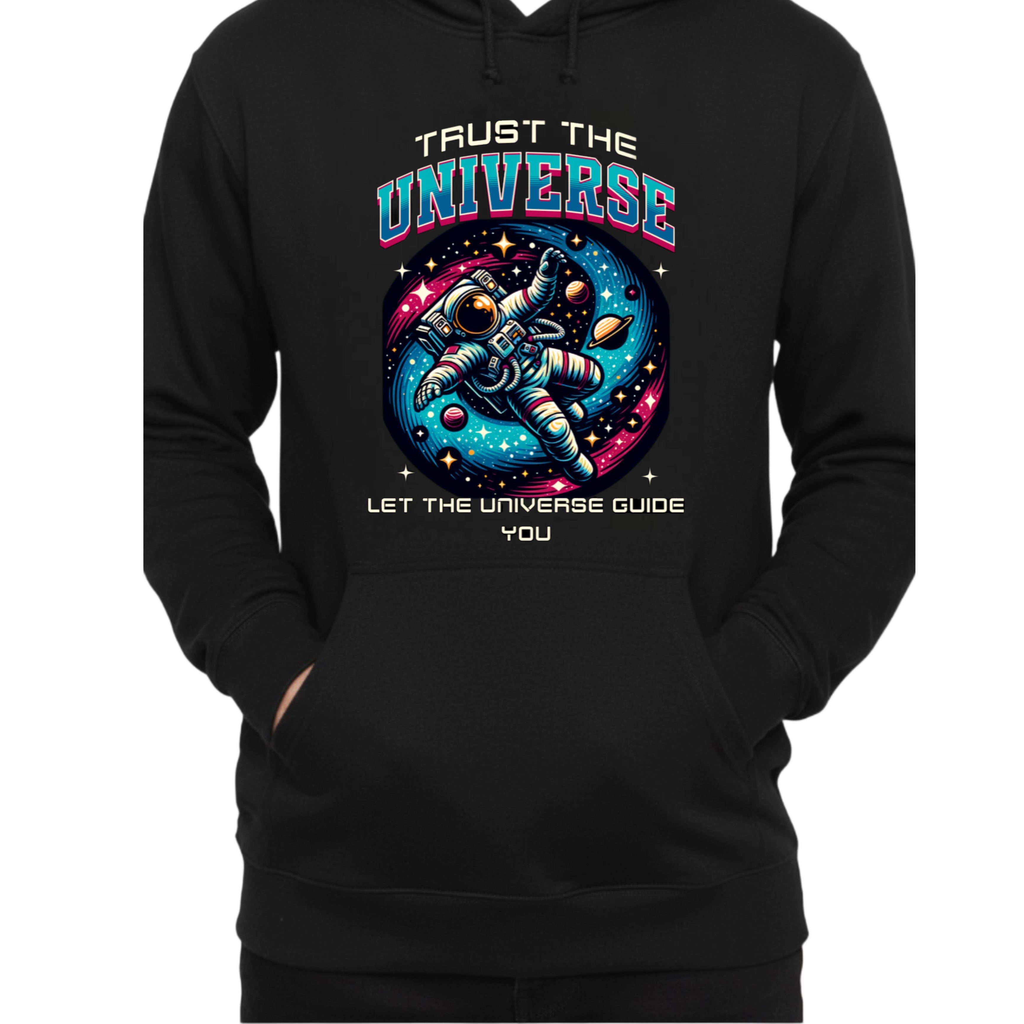 Cosmic Drift - Astronaut Space Aesthetic Adult Hoodie