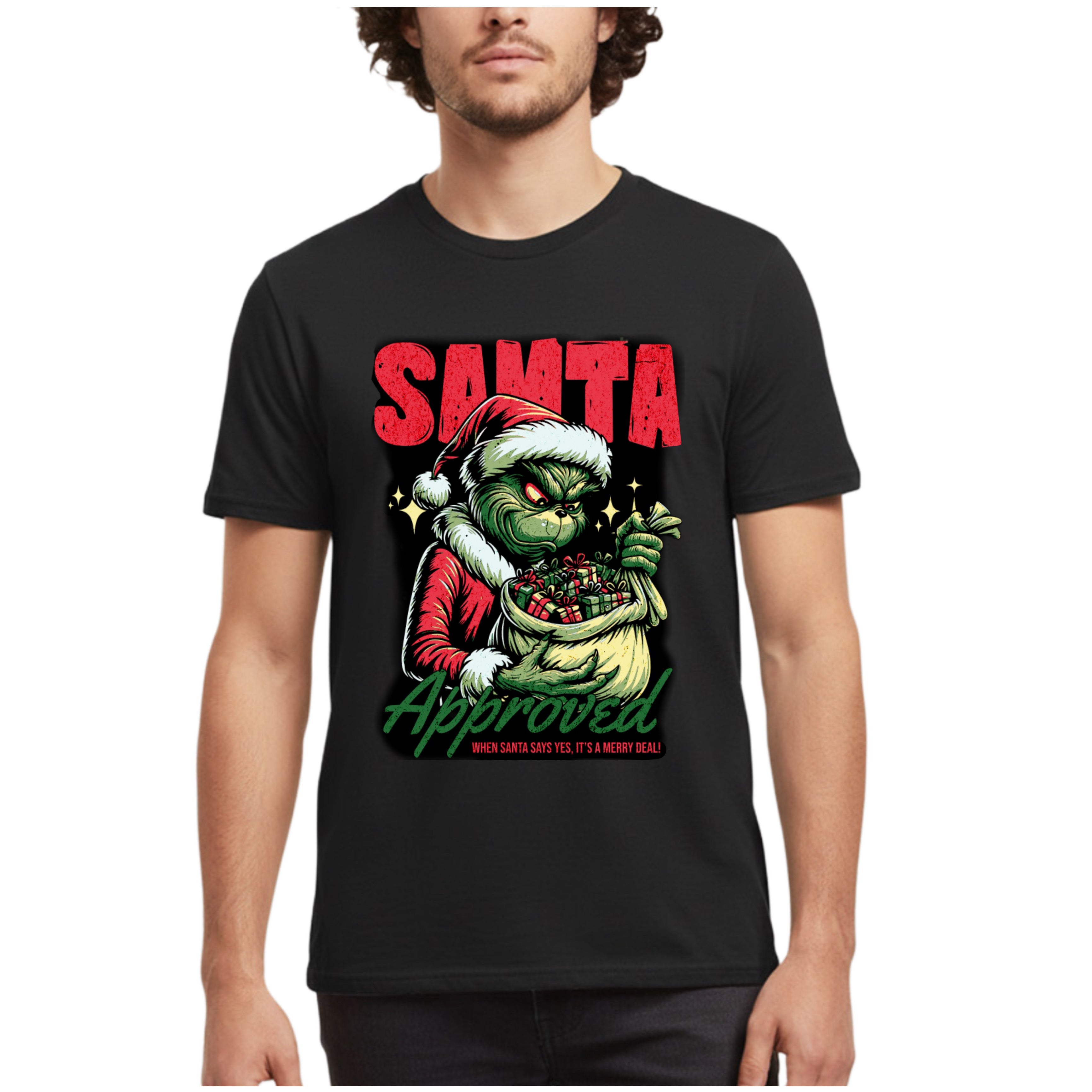 Christmas Character &quot;SANTA APPROVED&quot; T-Shirt