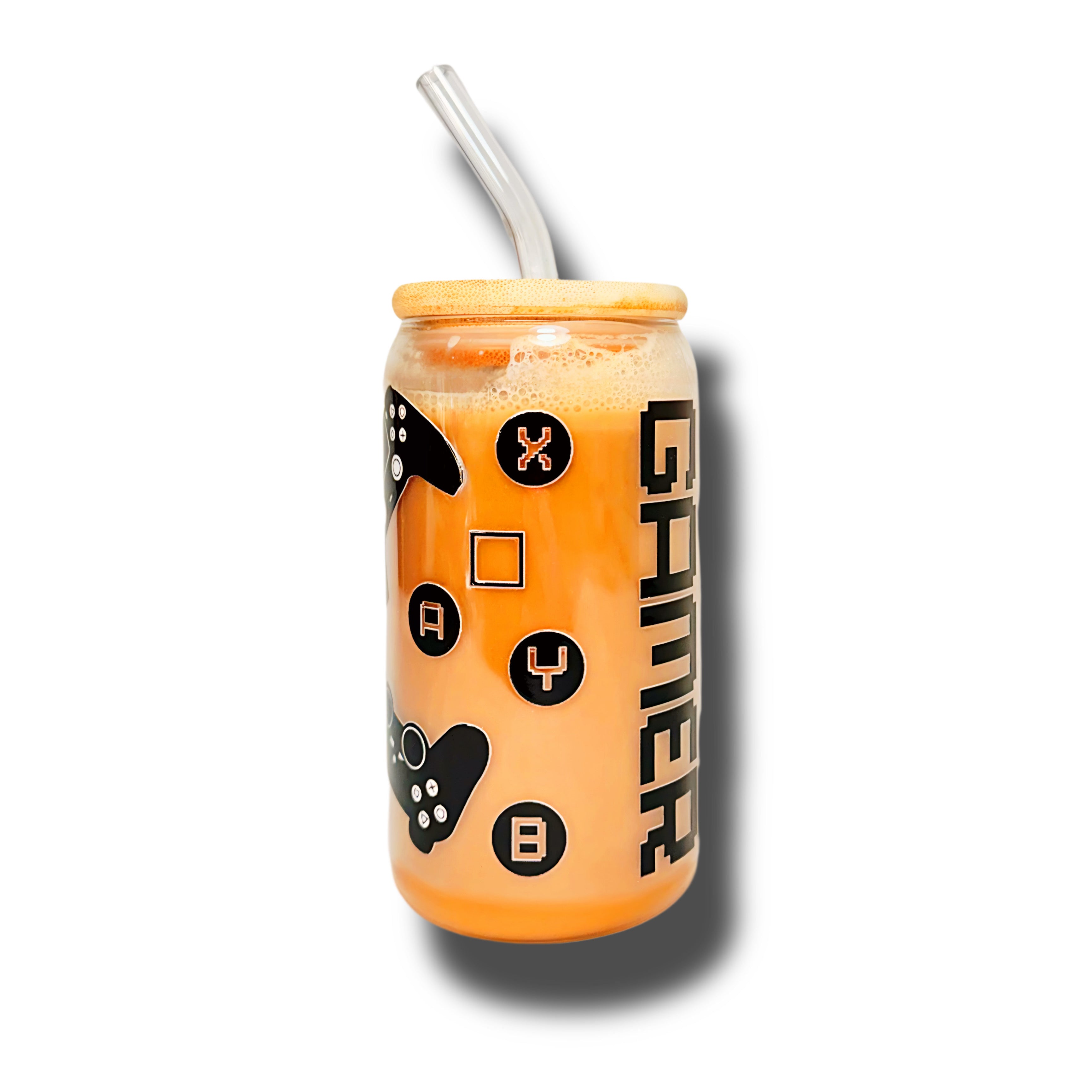 Gamer Video Games Glass Cup 16oz