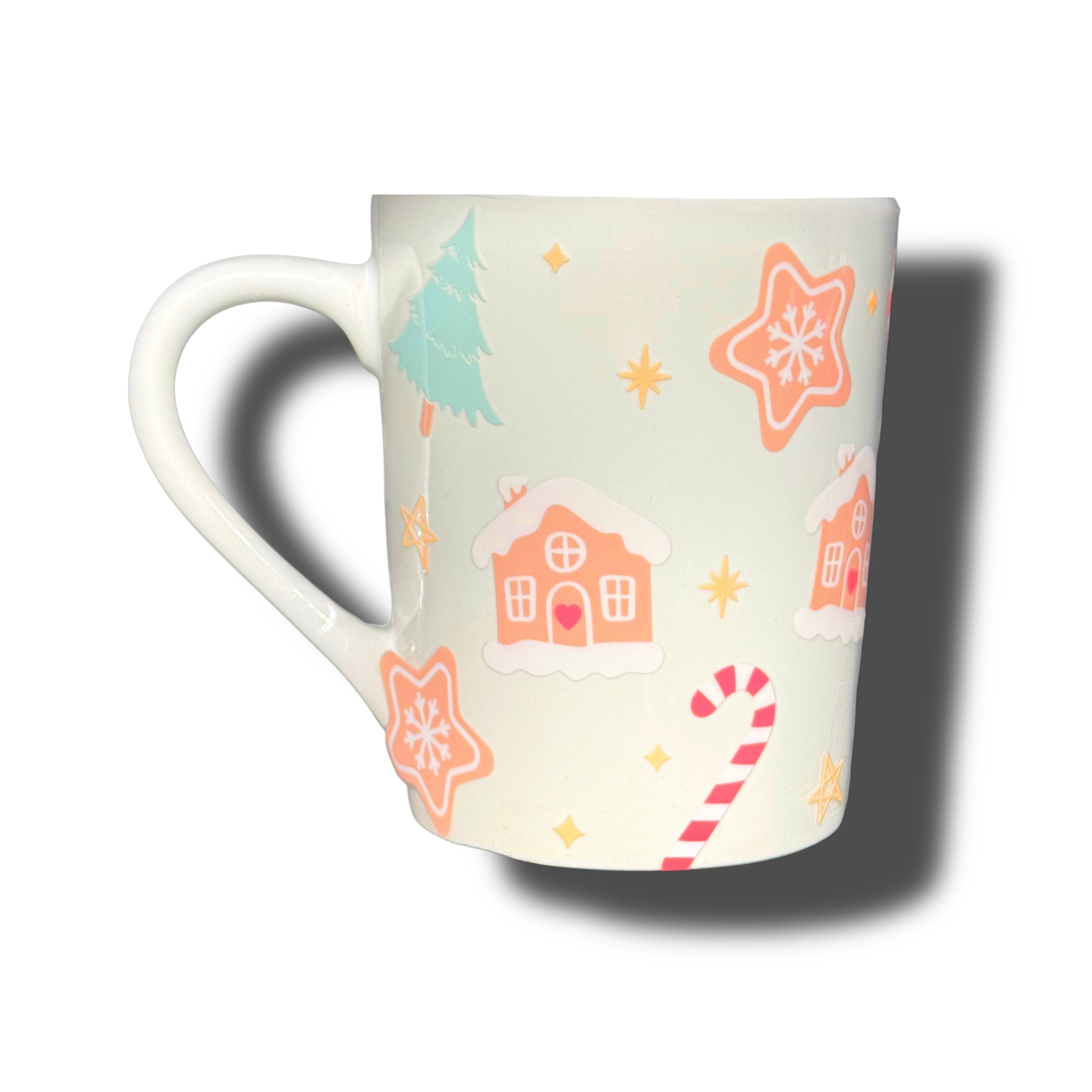 Christmas Trees and Gingerbread House Mug 15oz