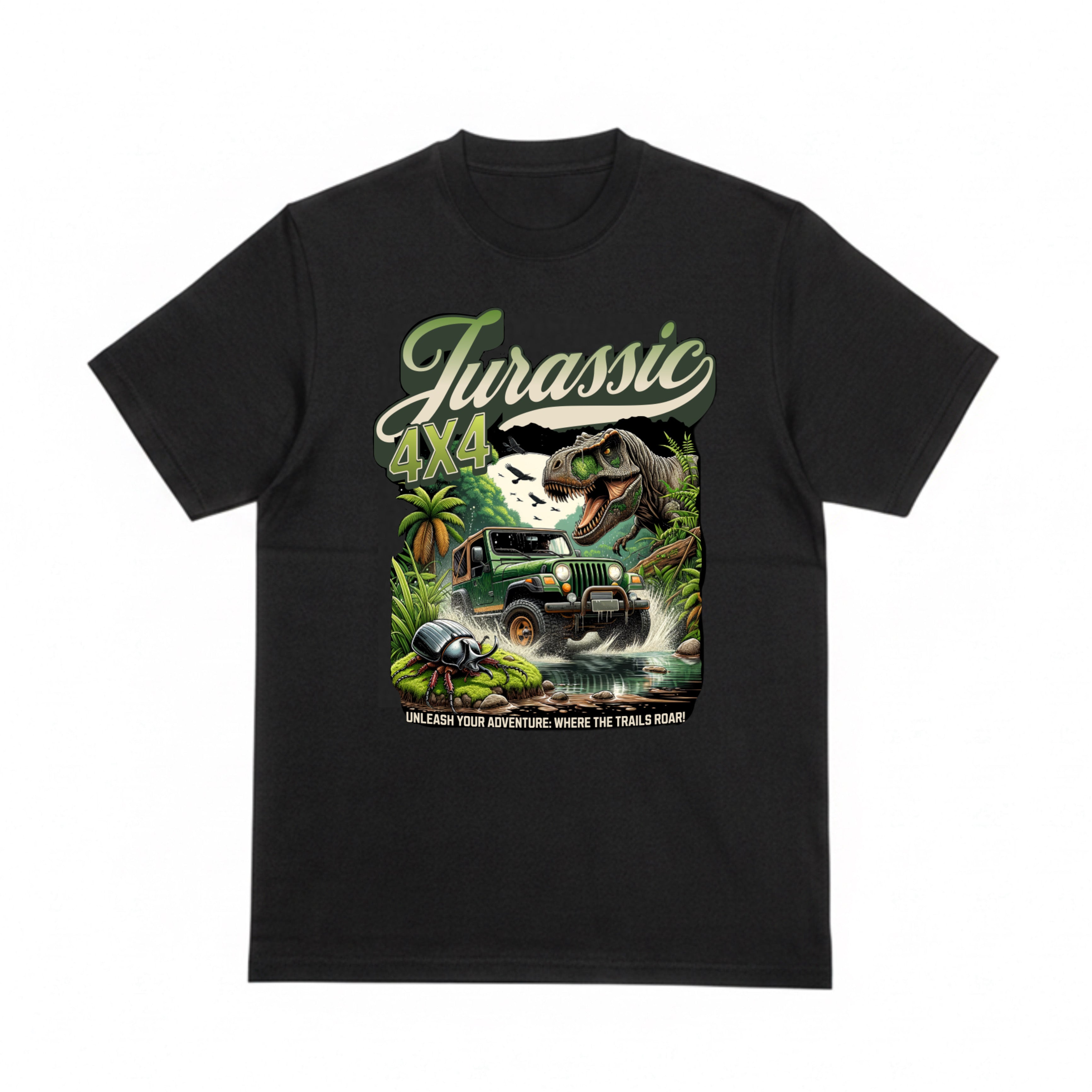 Jurassic Trailblazer - 4x4 Dinosaur Adventure Kids T- Shirt