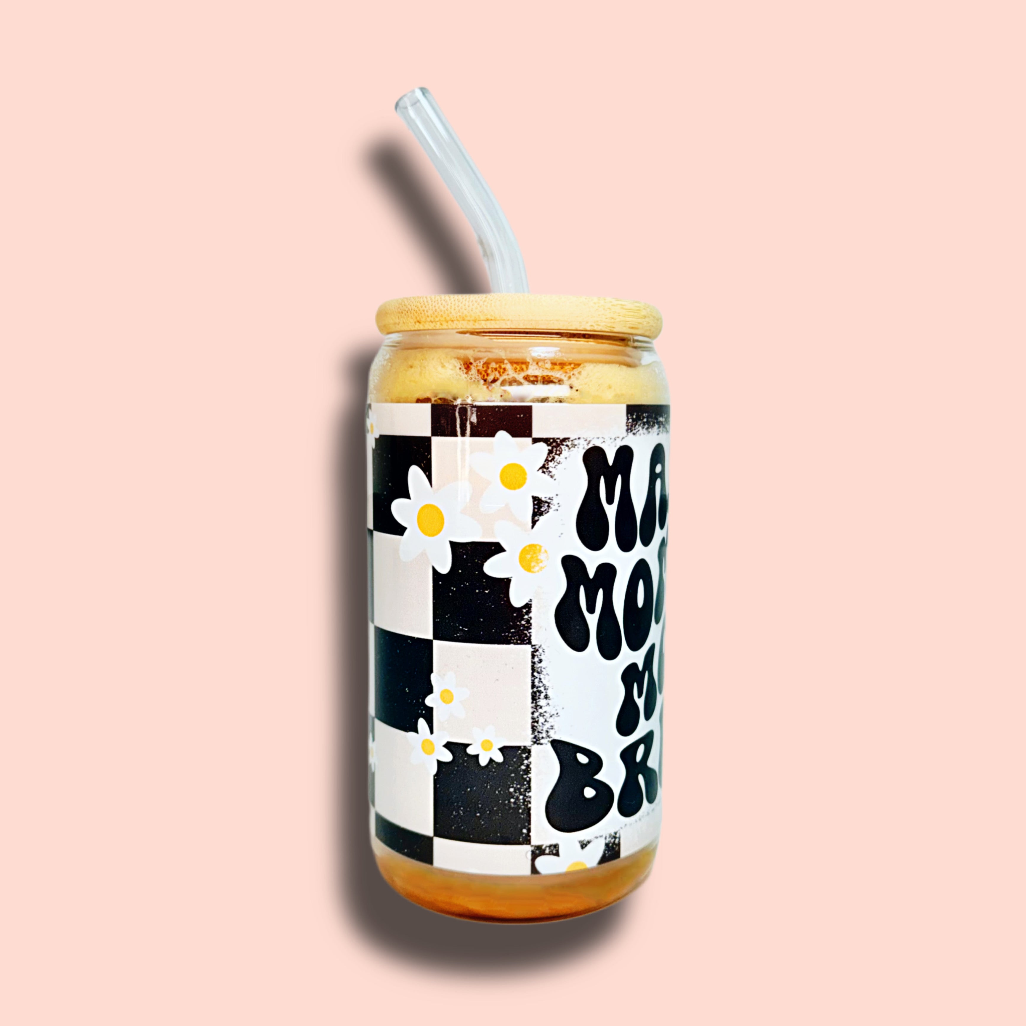 MAMA MOMMY MOM BRUH! Glass Cup 16oz