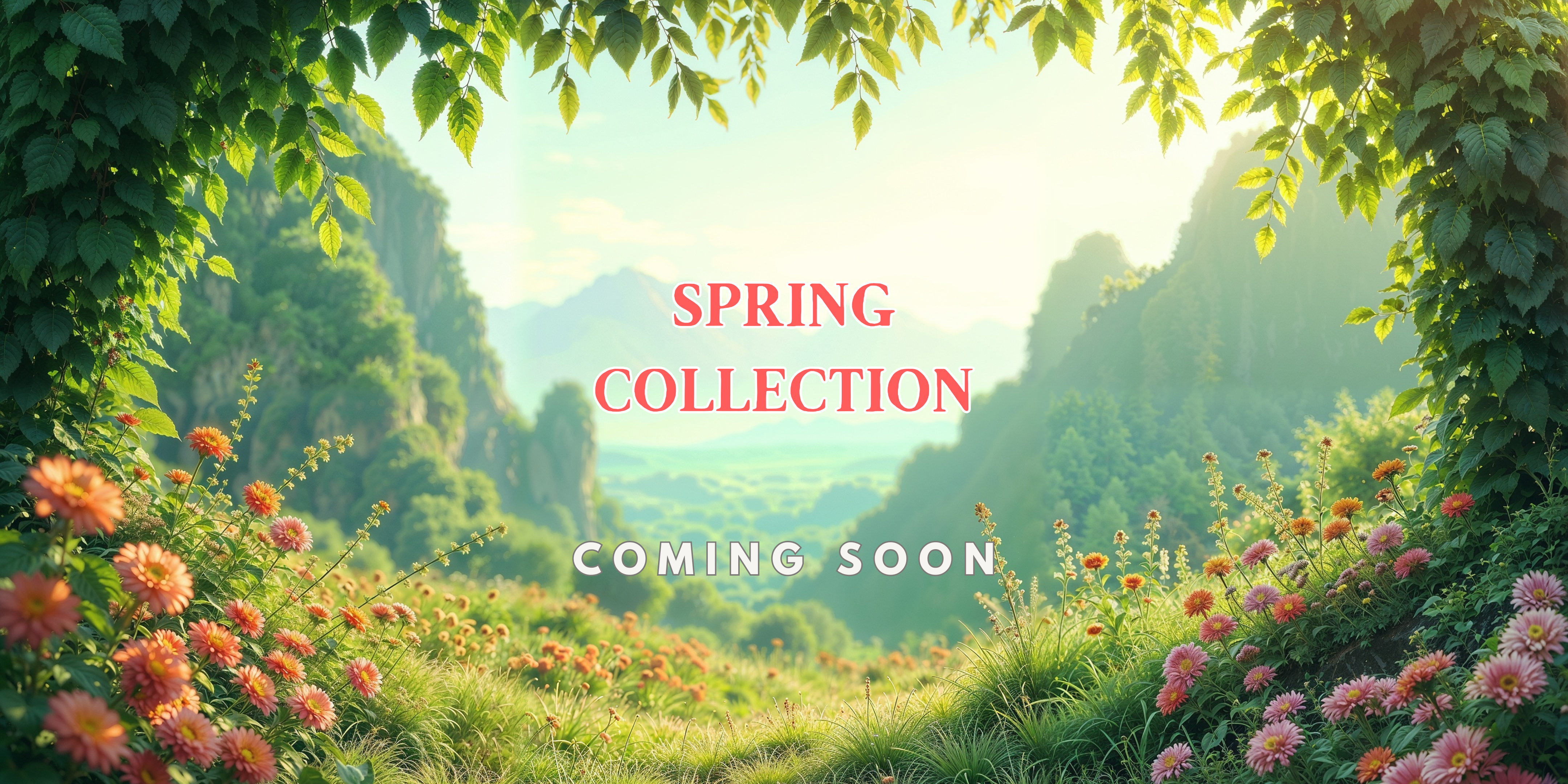 Spring collection banner mobile