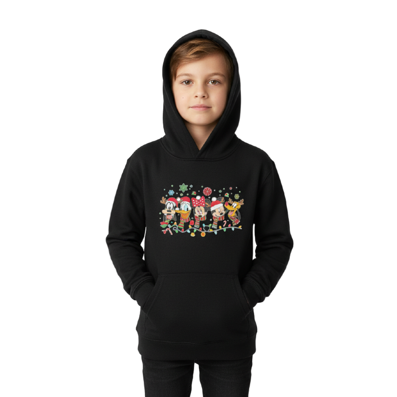 Kids Cartoon Character Christmas Hoodie