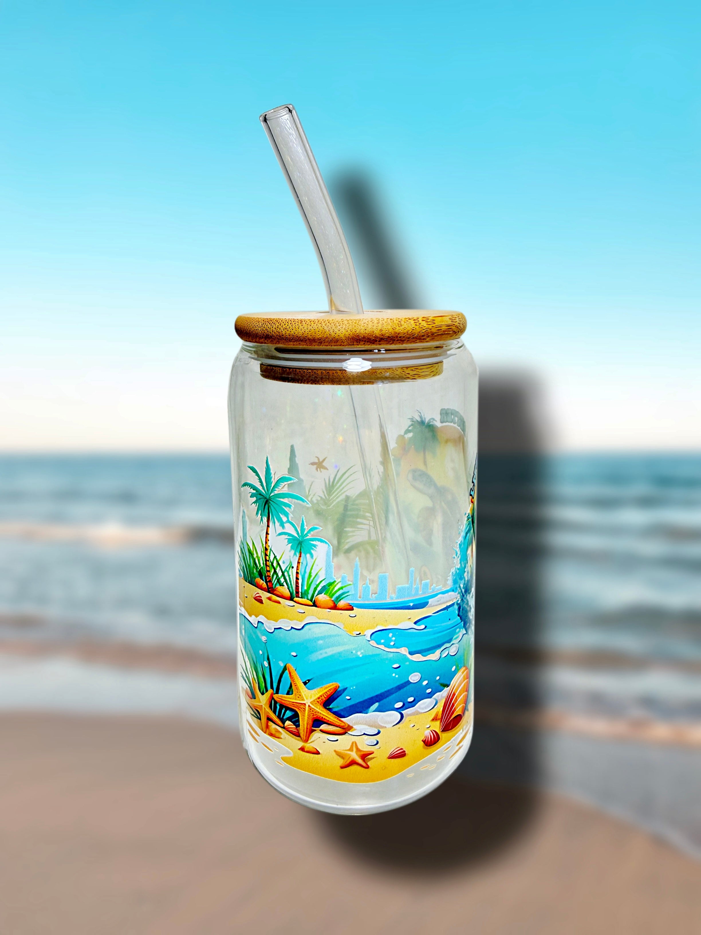 Life is better at the beach Glass Cup 16oz