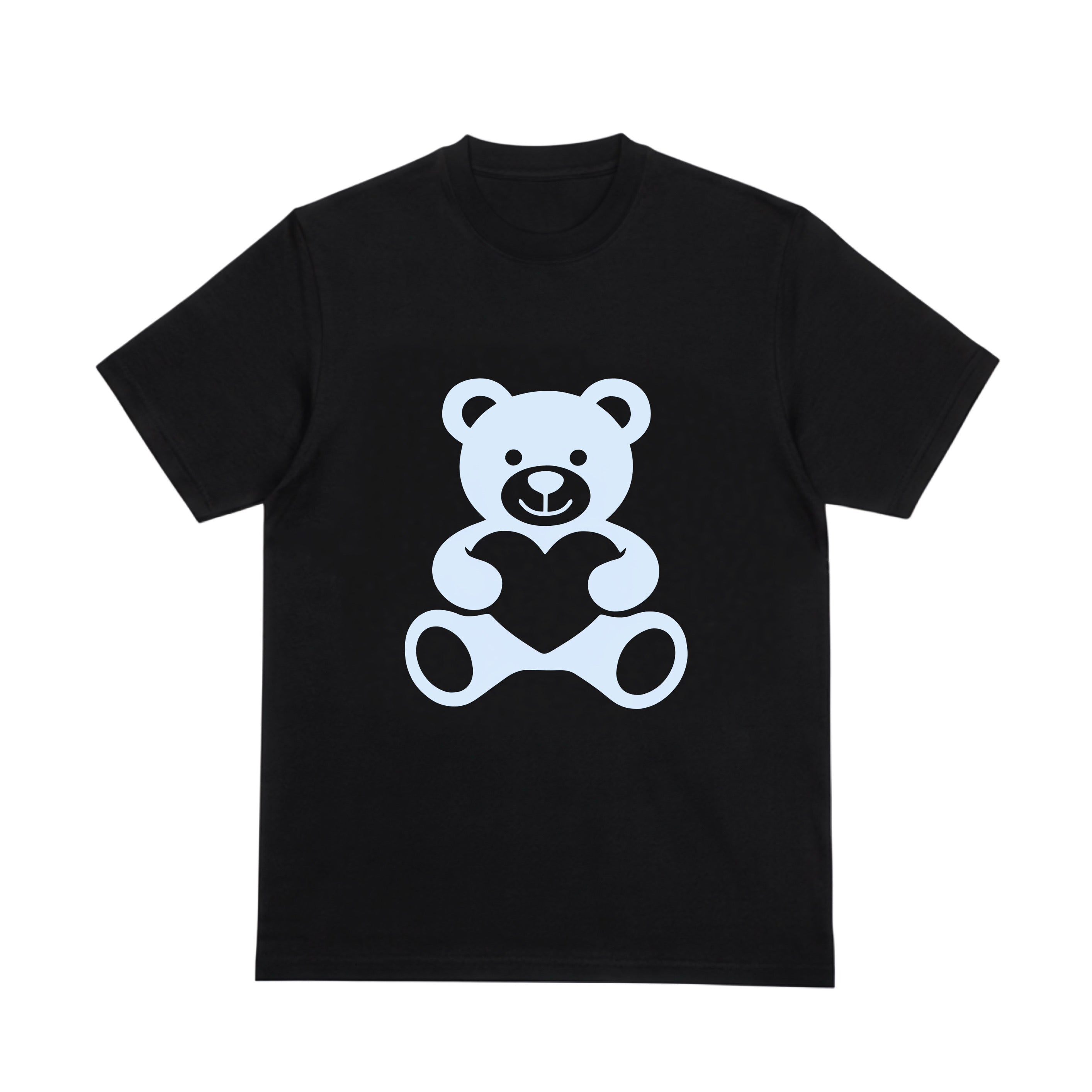 Kids Bear with heart Valentines Reflective T-Shirt