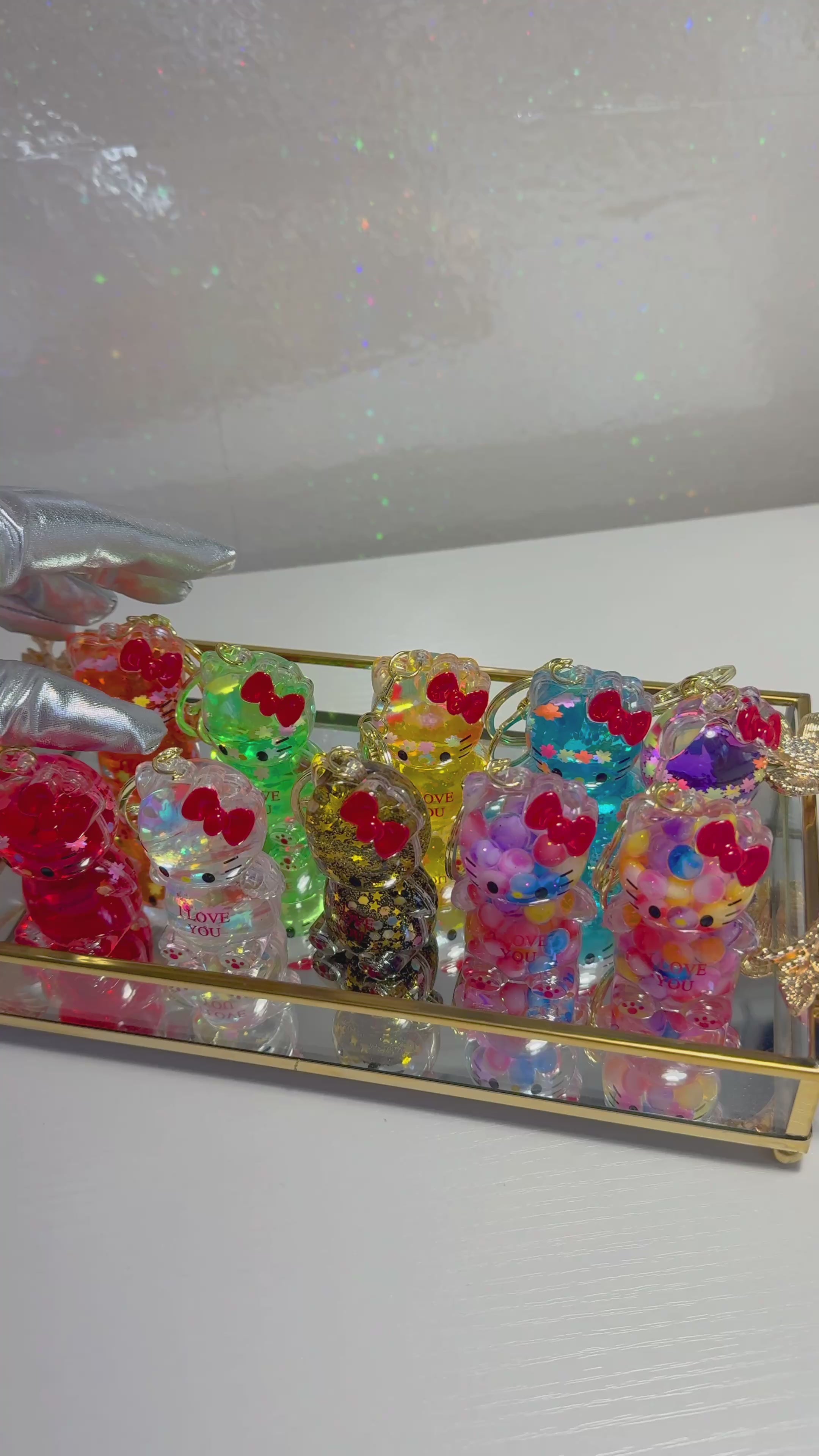 Cat water Keychain